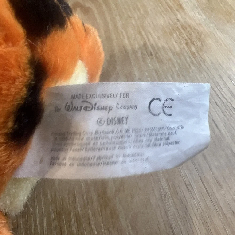 Disney Tigger Plush Curly Tail Sitting‎ Vintage - Excellent Soft!